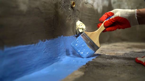 Commercial Exterior Waterproofing project at a Auburn, KY business property by SJ Waterproofing Pros